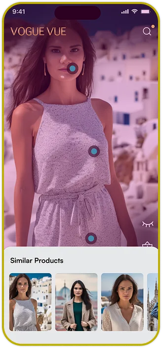 Fashion tech app similar products screen