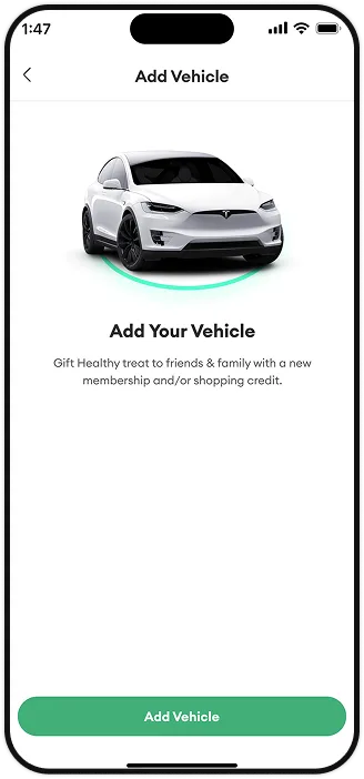 PlugPark add vehicle screen